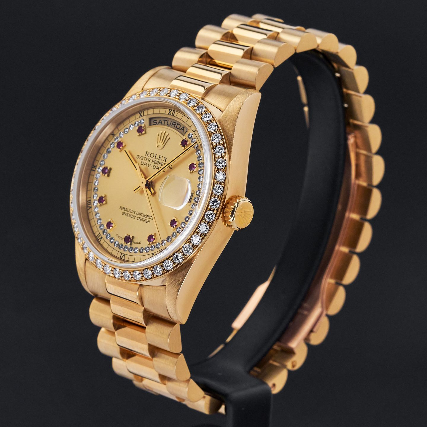 Rolex Day-Date 36 18348 (1993) - Champagne dial 36 mm Yellow Gold case (4/8)