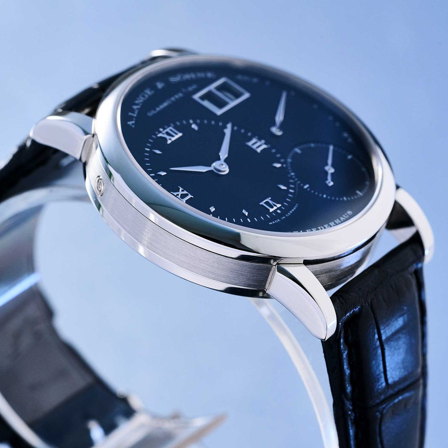 A. Lange & Söhne Little Lange 1 111.035 (2000) - Black dial 36 mm Platinum case (3/8)