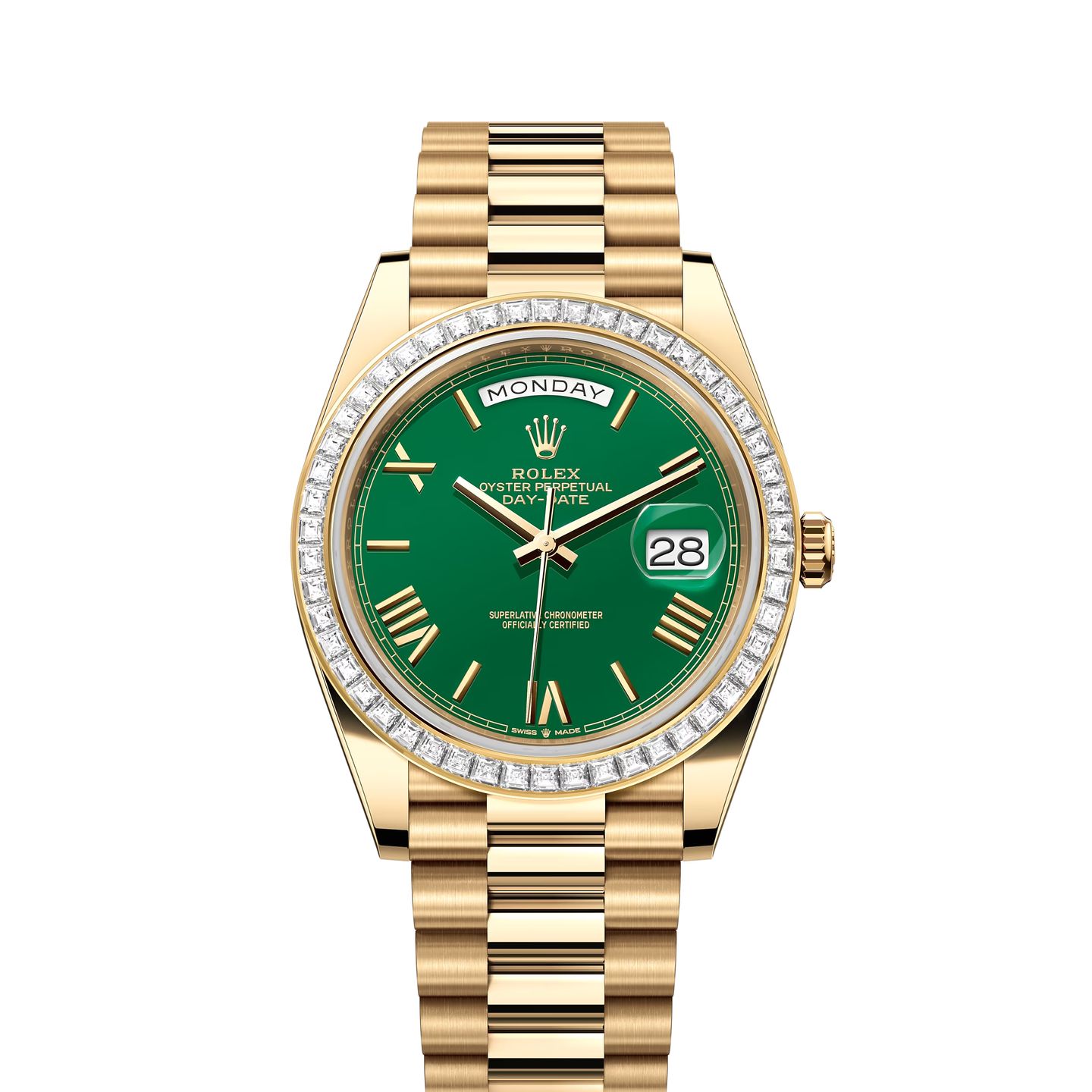 Rolex Day-Date 40 228398TBR (2024) - Green dial 40 mm Yellow Gold case (1/1)