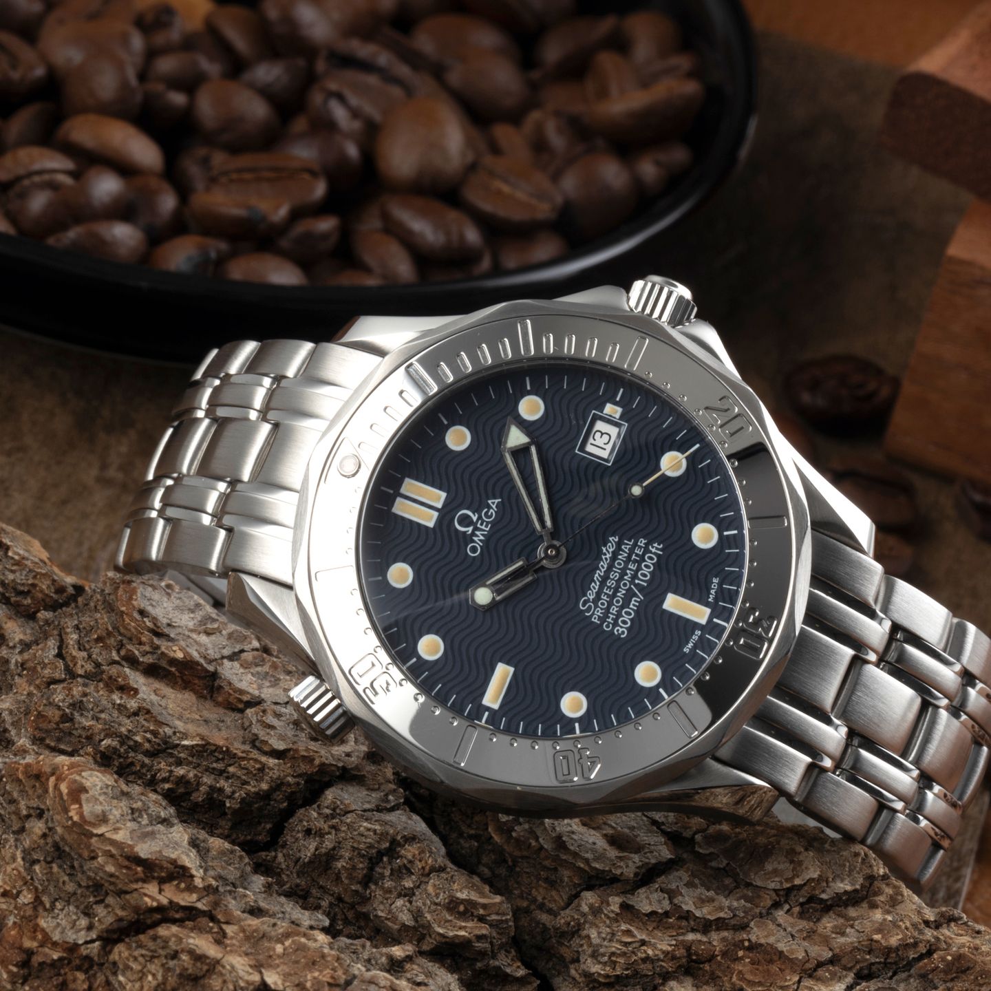 Omega Seamaster Diver 300 M 2532.80.00 (1999) - Blauw wijzerplaat 41mm Staal (2/8)