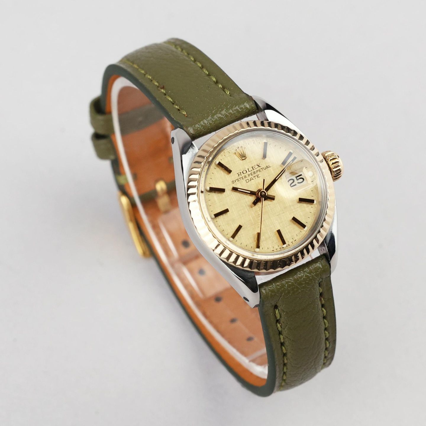 Rolex Lady-Datejust 6917 (1981) - Champagne dial 26 mm Gold/Steel case (2/7)