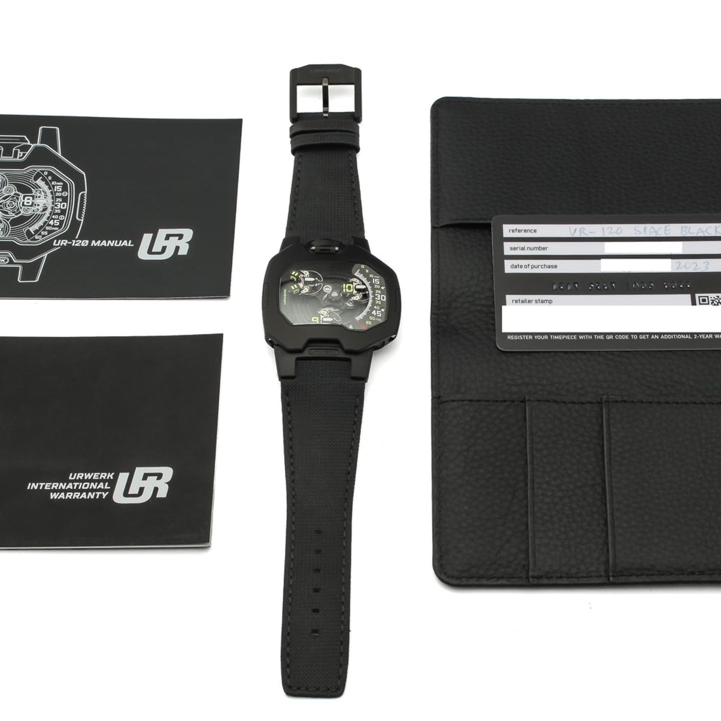 Urwerk Unknown UR-120 (2023) - Black dial 47 mm Titanium case (6/6)