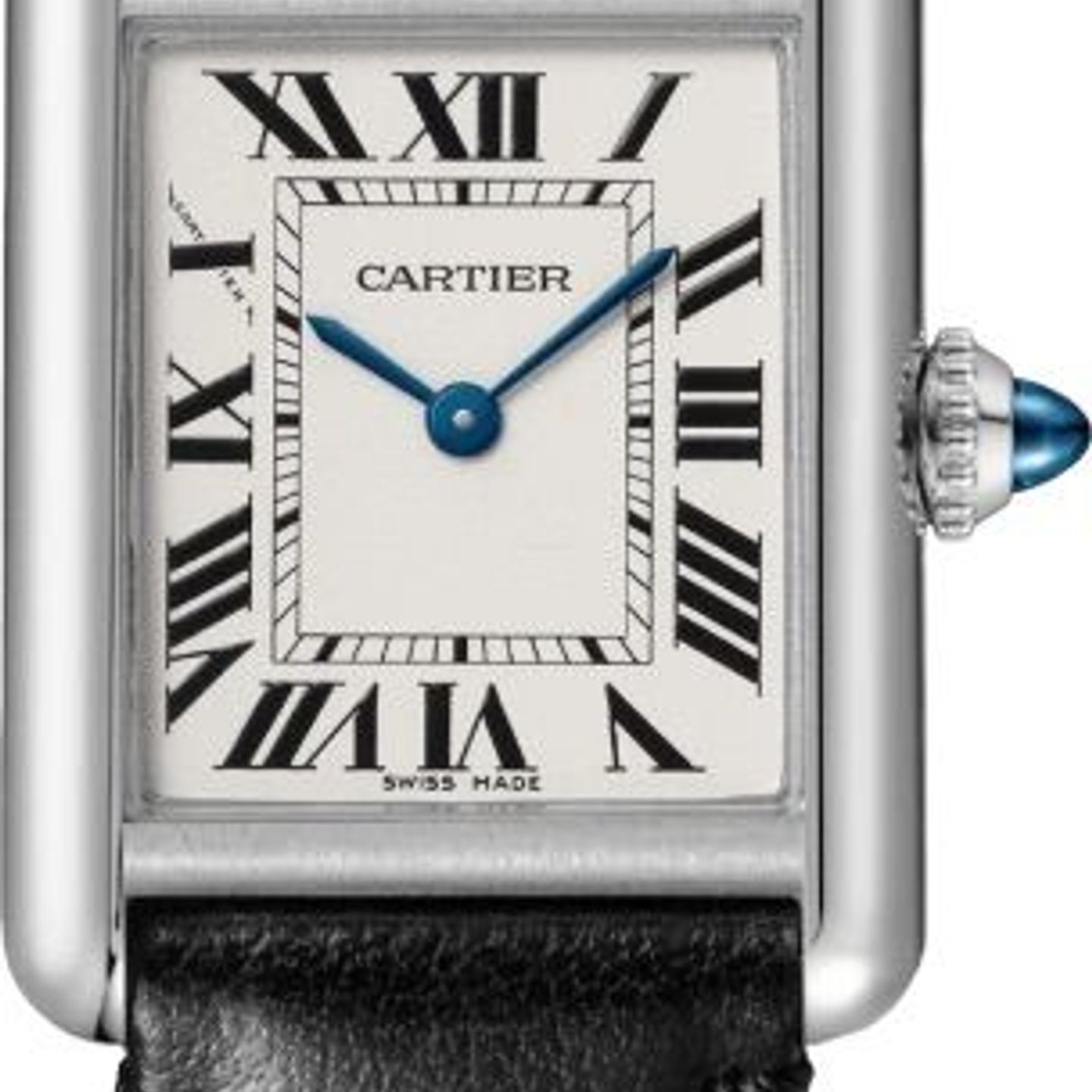 Cartier Tank WSTA0060 (2024) - White dial 22 mm Steel case (1/8)