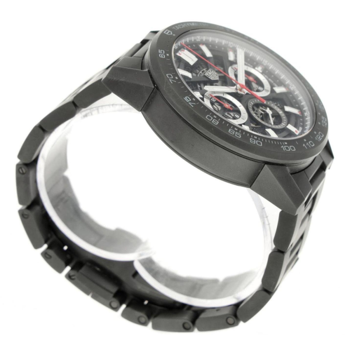 TAG Heuer Carrera CBG2A90.BH0653 (2022) - Black dial 45 mm Ceramic case (5/8)