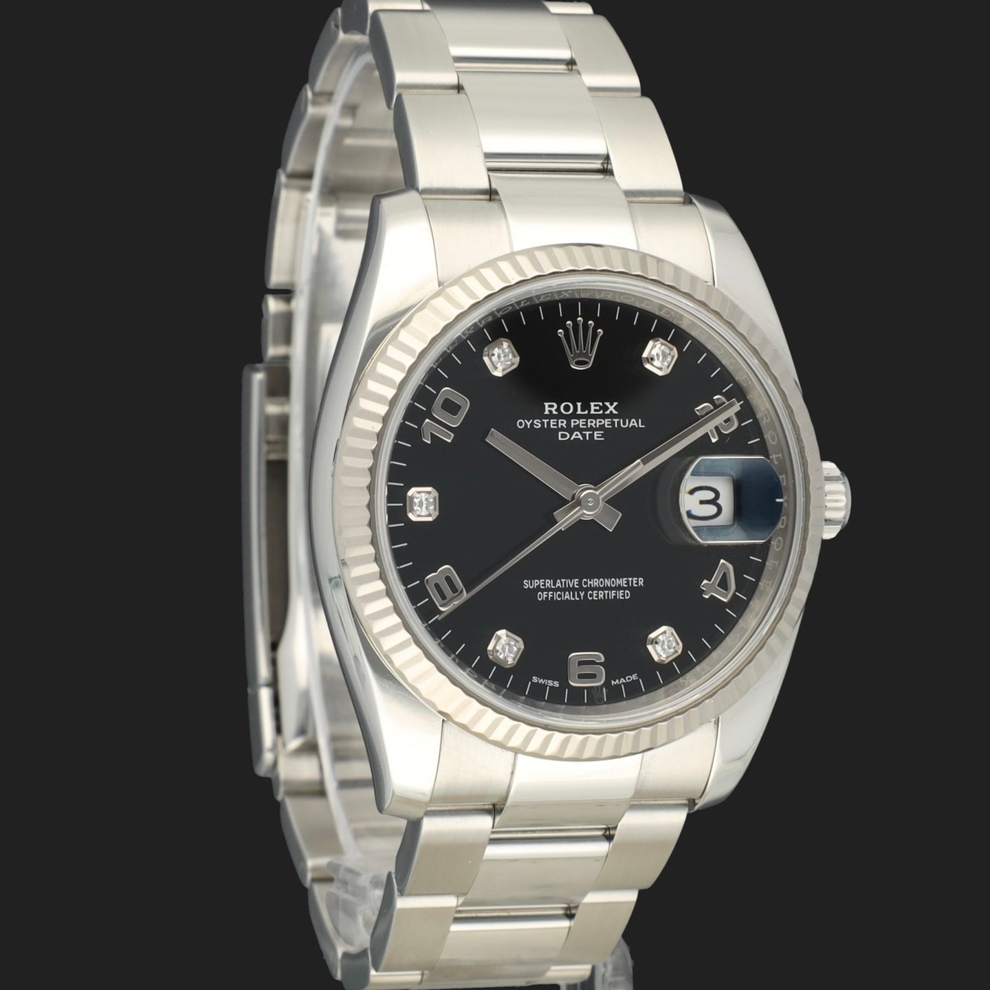Rolex Oyster Perpetual Date 115234 (2017) - 34mm Staal (4/7)