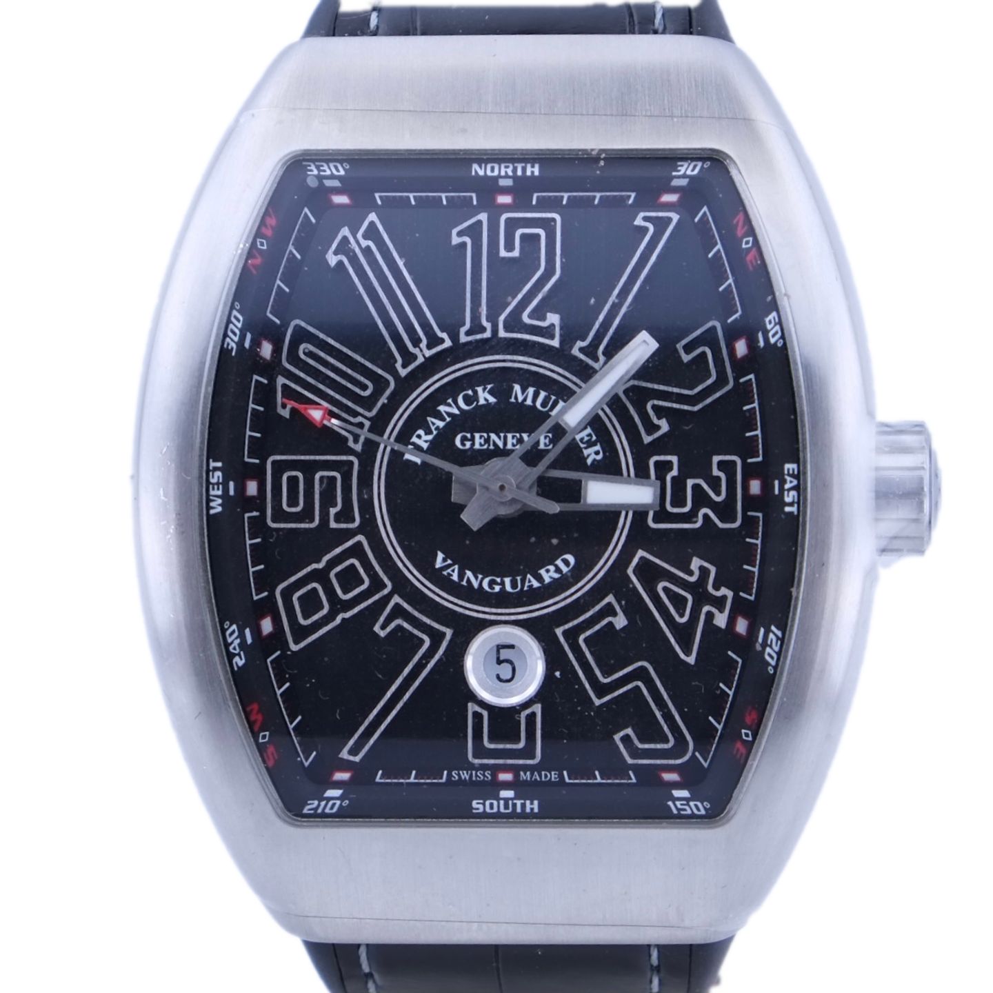 Franck Muller Vanguard V45SCDT (2021) - Black dial 45 mm Steel case (1/1)
