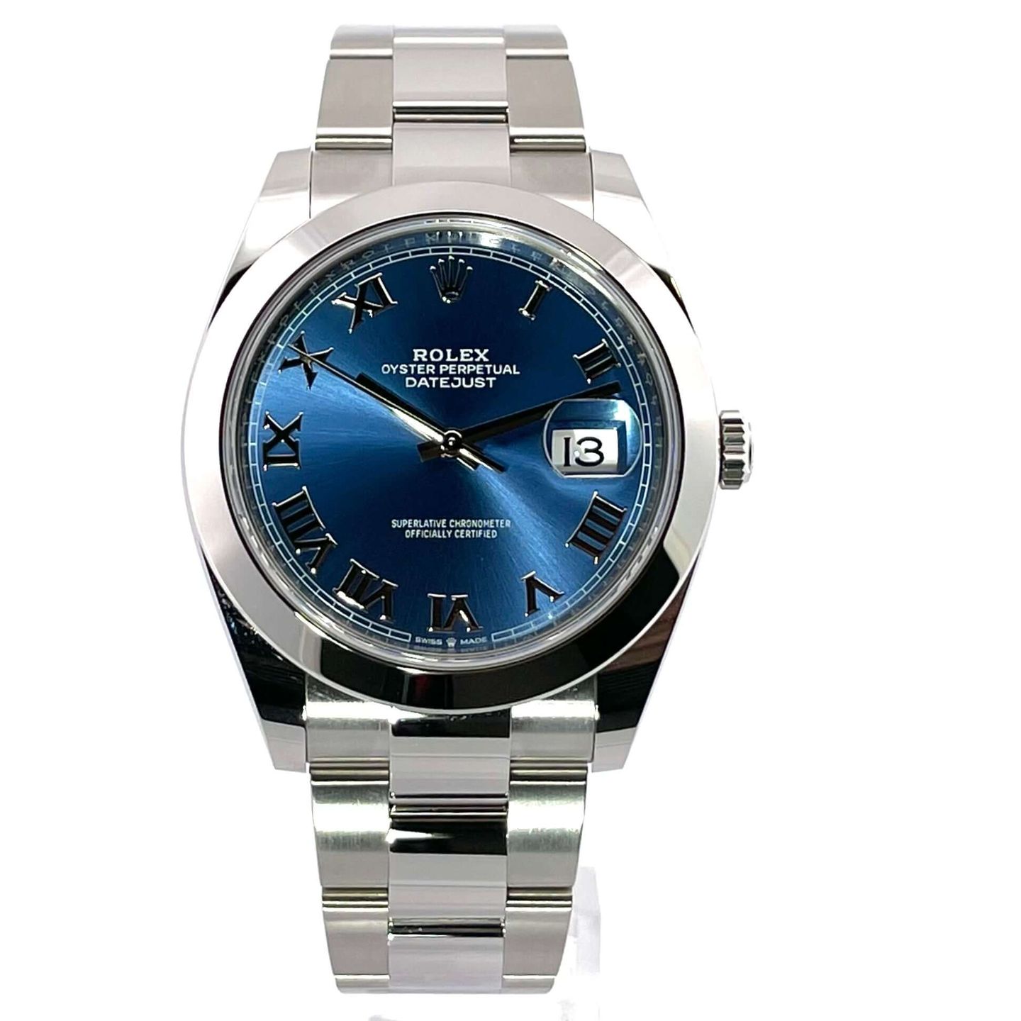 Rolex Datejust 41 126300 (2024) - Blue dial 41 mm Steel case (2/8)