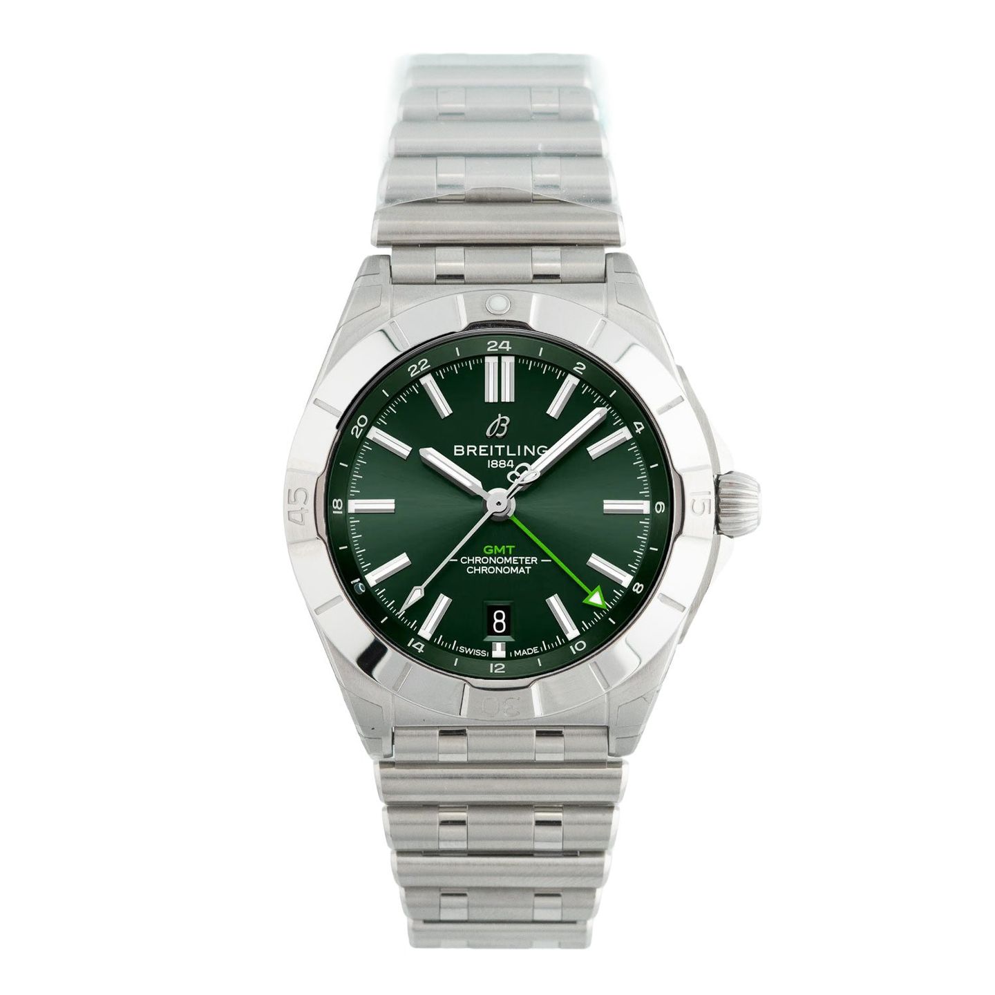Breitling Chronomat GMT P323981A1L1A1 (2025) - Green dial 40 mm Steel case (1/5)