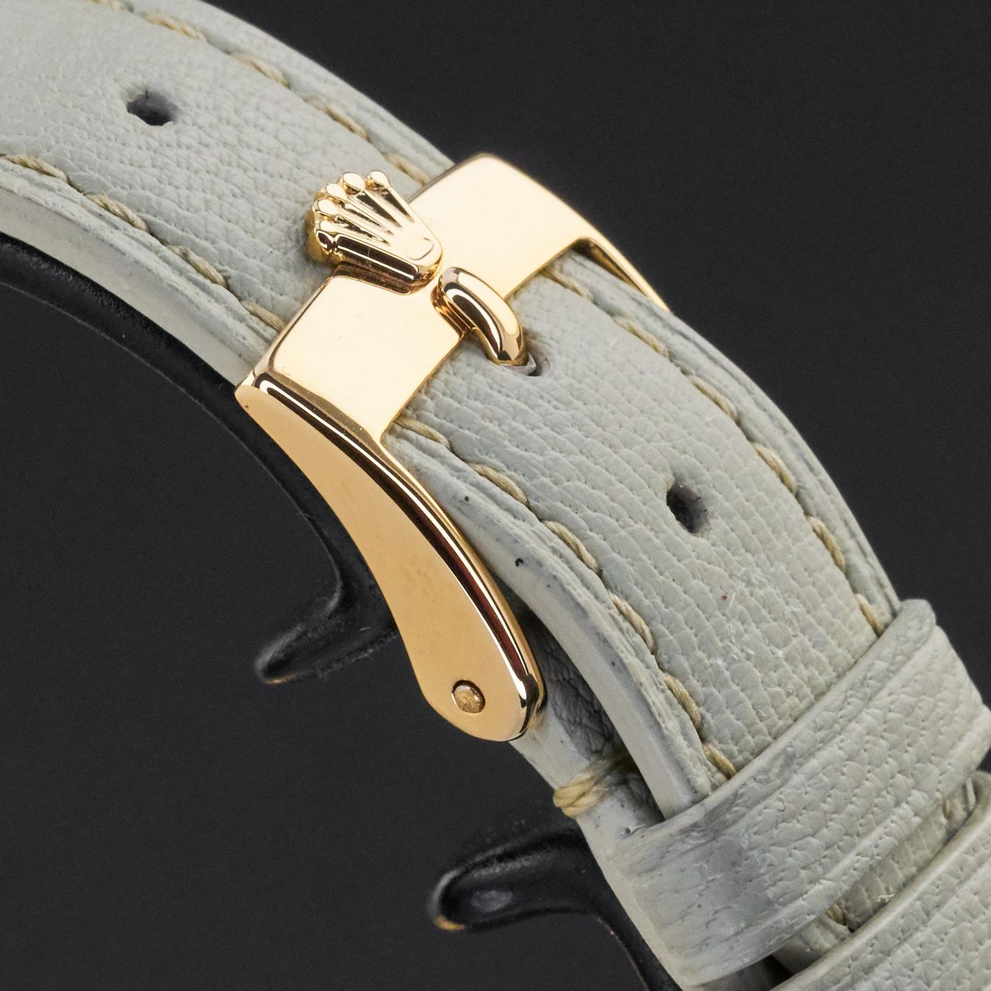 Rolex Cellini 4133 (1981) - Blue dial 31 mm Yellow Gold case (8/8)