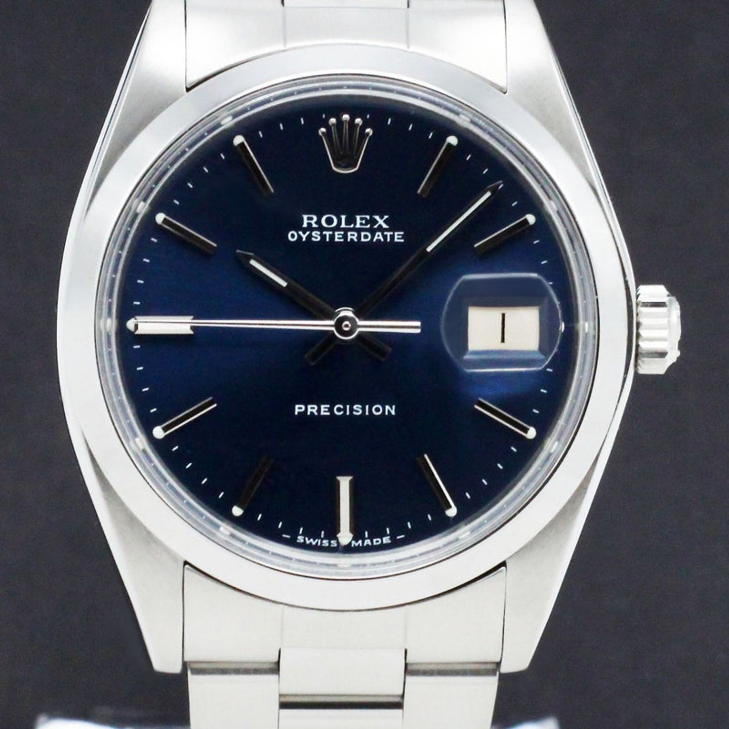 Rolex Oyster Precision 6694 (1971) - Blue dial 34 mm Steel case (1/7)