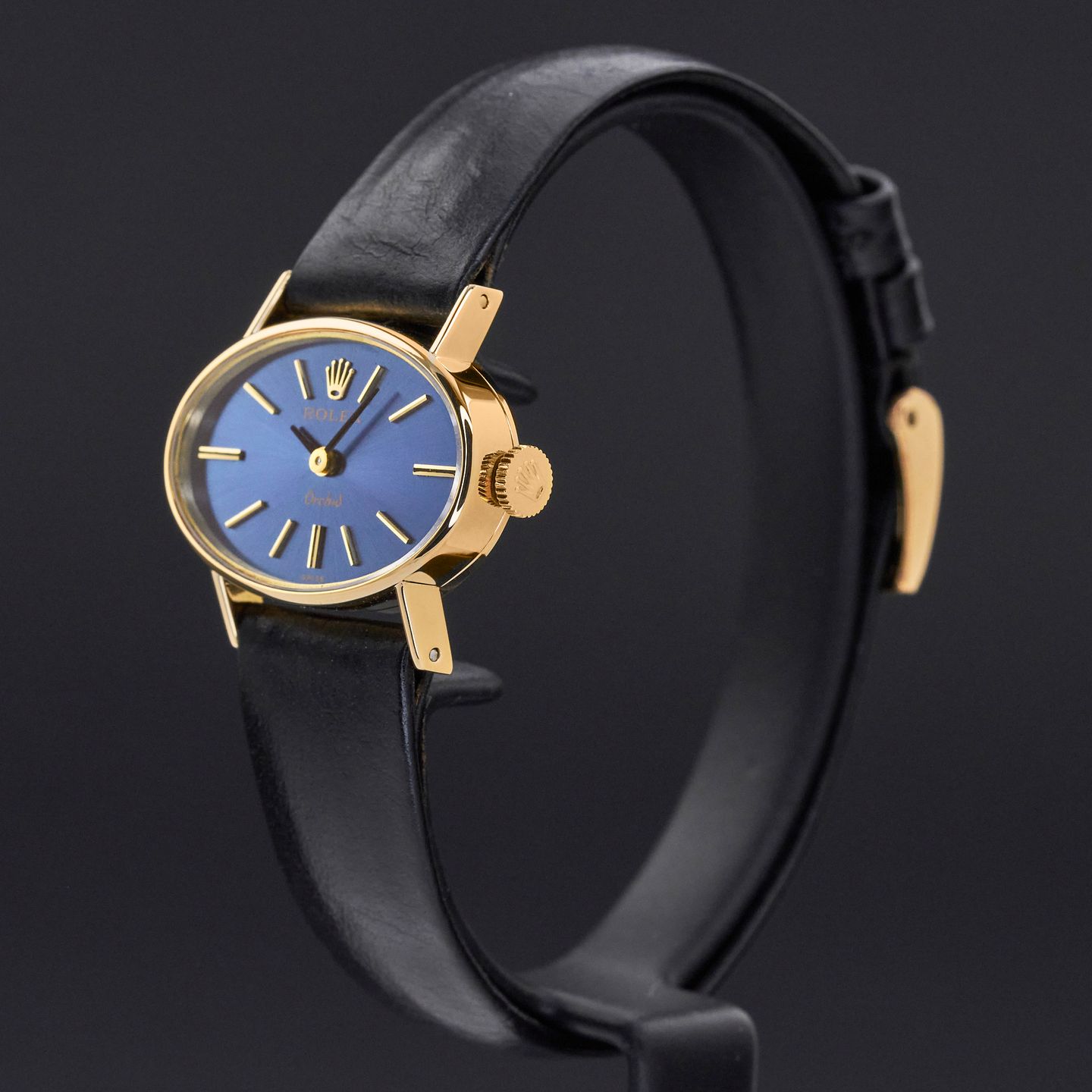 Rolex Vintage 2674 (1976) - Blauw wijzerplaat 33mm Geelgoud (4/8)