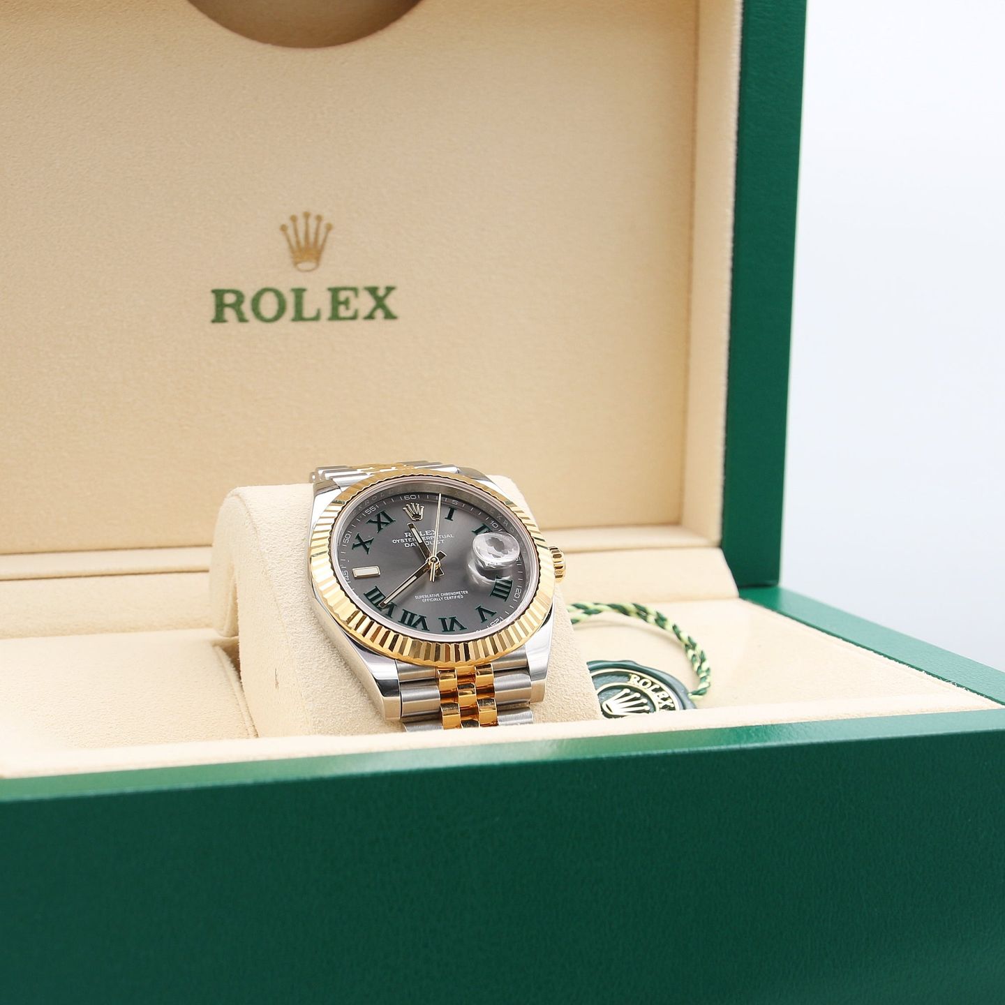 Rolex Datejust 41 126333 (Onbekend (willekeurig serienummer)) - Grijs wijzerplaat 41mm Goud/Staal (3/7)