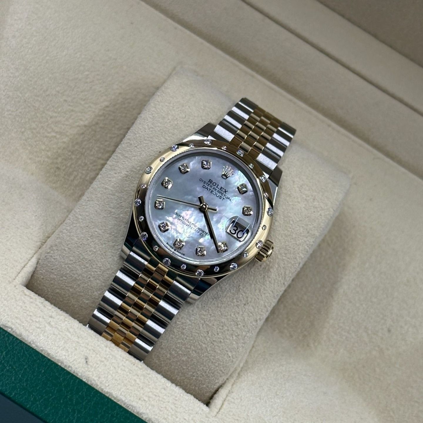 Rolex Datejust 31 278343RBR (2024) - Wit wijzerplaat 31mm Staal (8/8)