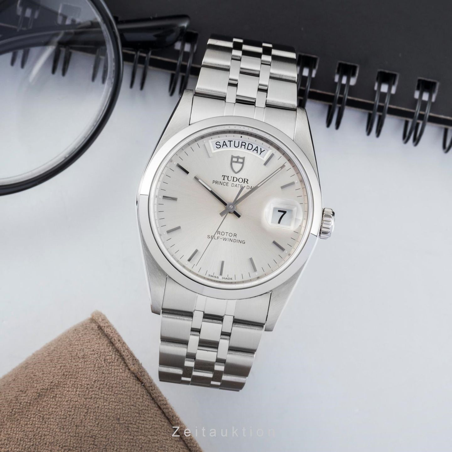 Tudor Prince Date 76200 (2005) - 36mm Staal (3/8)