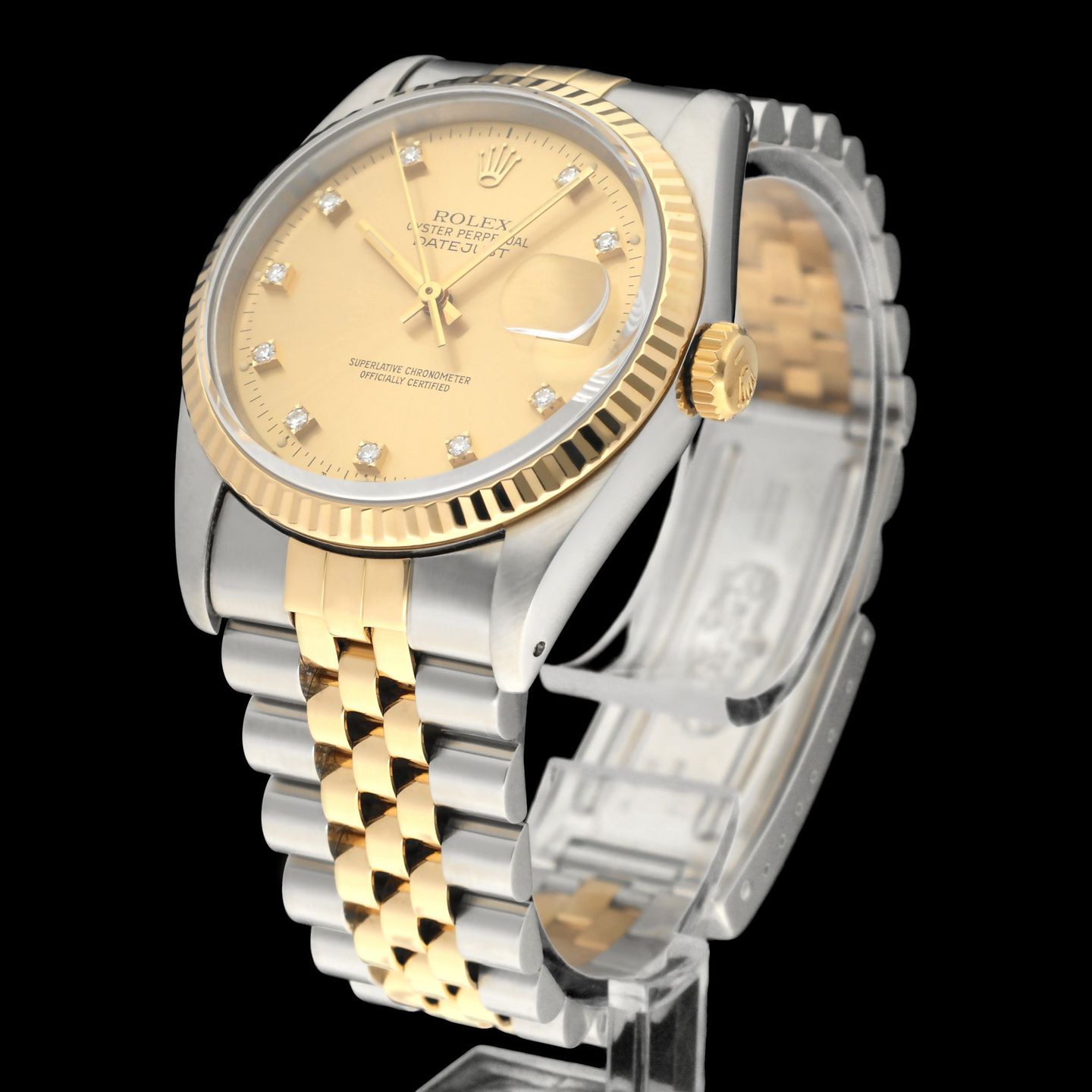 Rolex Datejust 36 16233G (1989) - 36mm Goud/Staal (4/8)