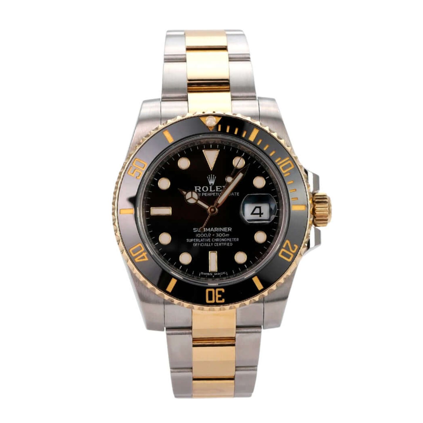 Rolex Submariner Date 116613LN (2017) - Black dial 40 mm Gold/Steel case (2/8)