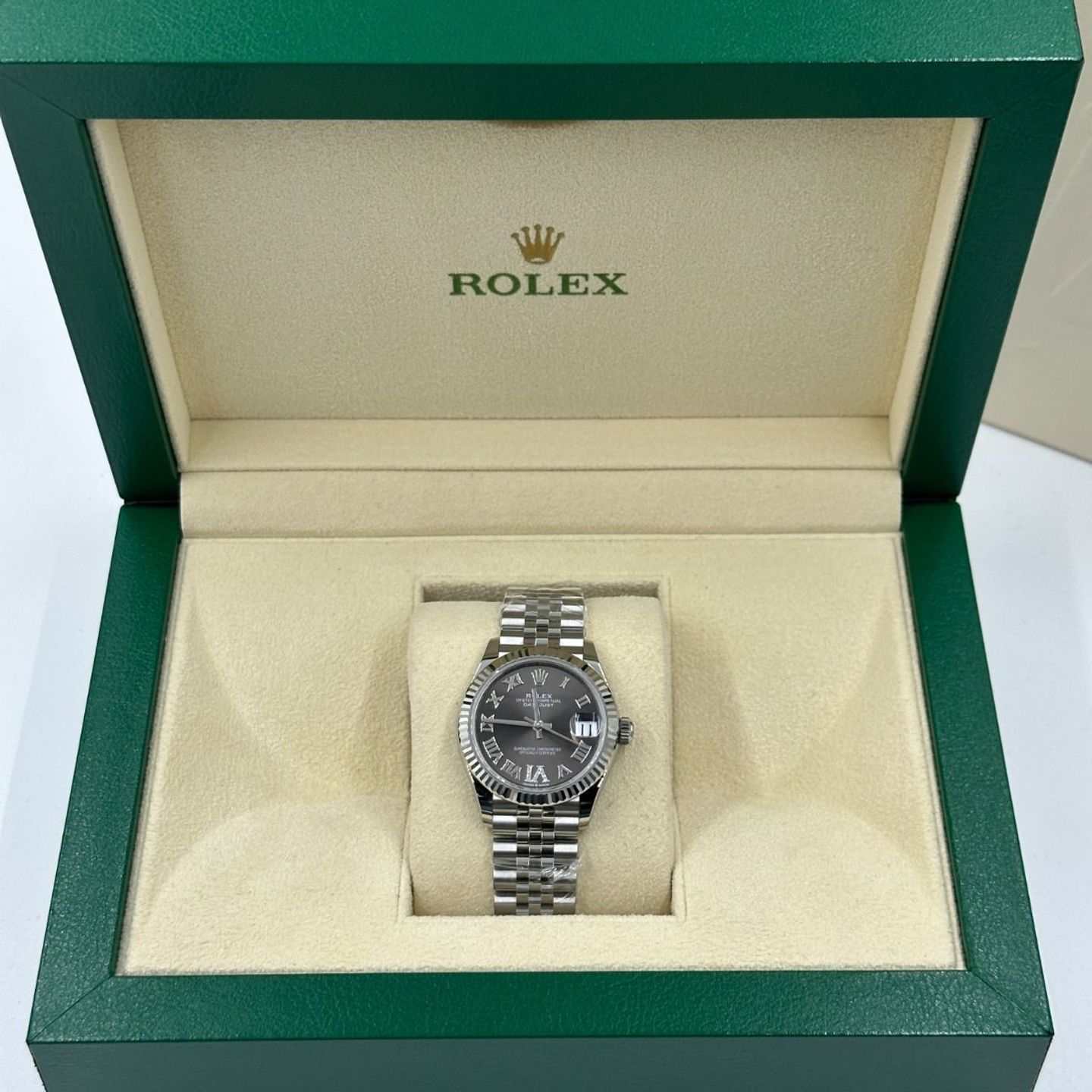 Rolex Datejust 31 278274 (2024) - Grey dial 31 mm Steel case (4/8)