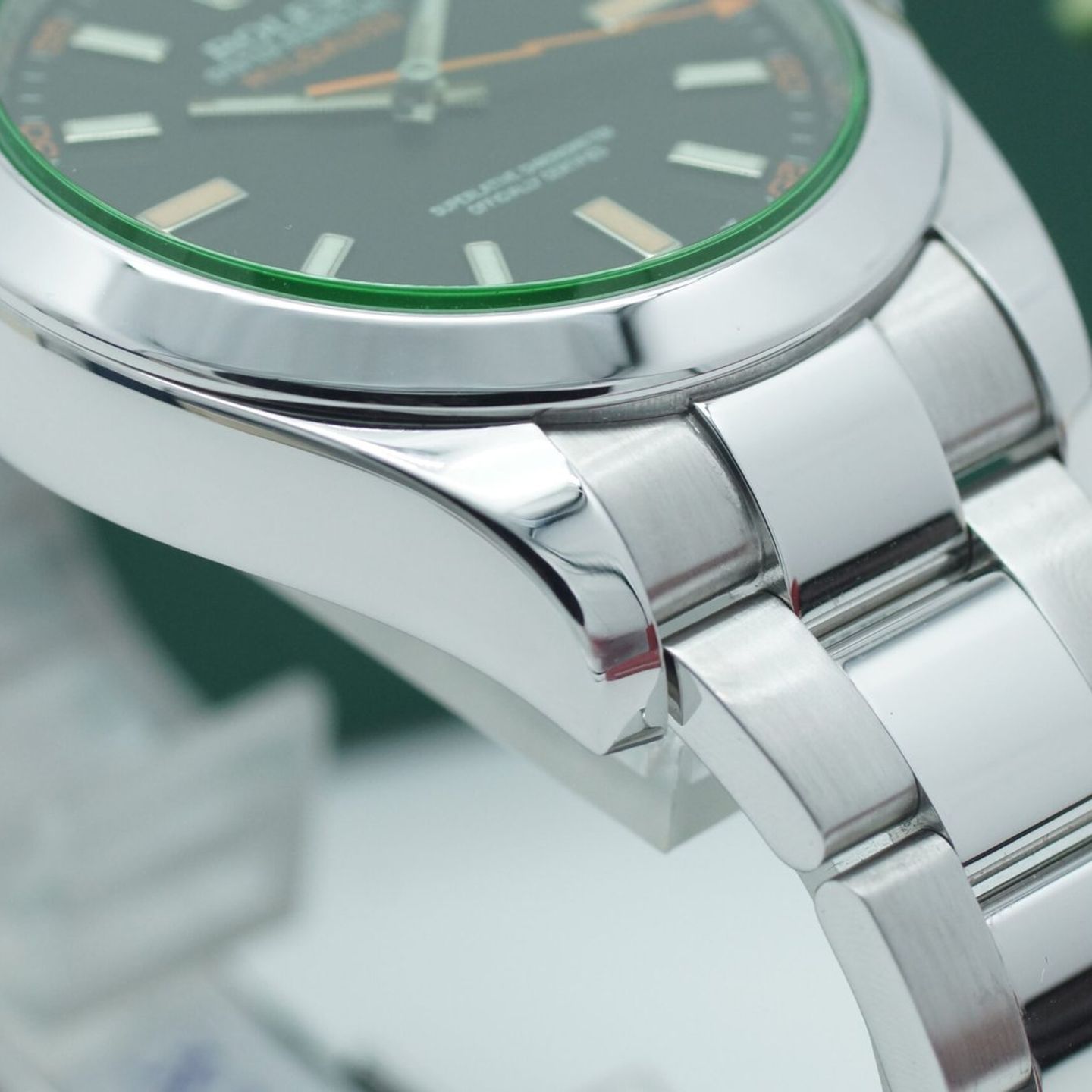 Rolex Milgauss 116400GV (2016) - Zwart wijzerplaat 40mm Staal (7/8)
