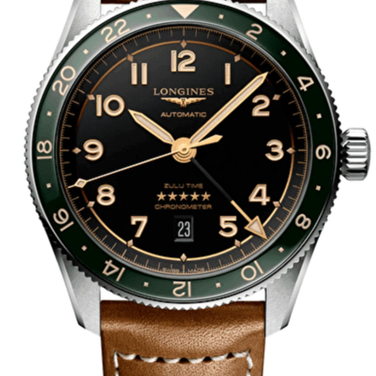 Longines Spirit L3.812.4.63.2 (2026) - Grijs wijzerplaat 42mm Staal (1/1)
