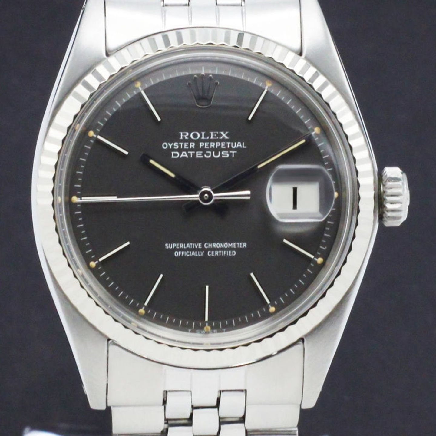 Rolex Datejust 1601 (1972) - Grey dial 36 mm Steel case (1/7)