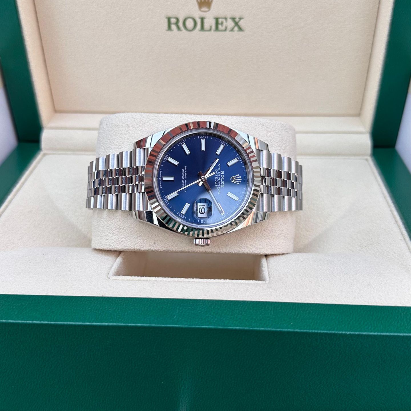 Rolex Datejust 41 126334 (2024) - Blauw wijzerplaat 41mm Staal (8/8)