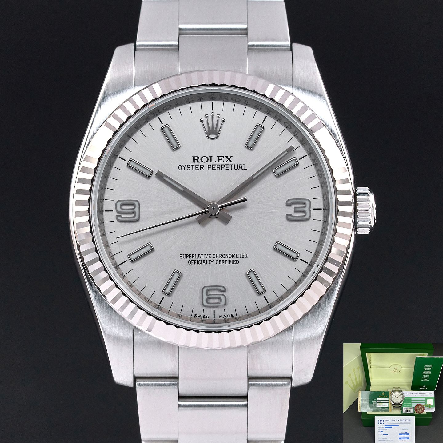 Rolex Oyster Perpetual 36 116034 (2009) - 36mm Staal (1/8)