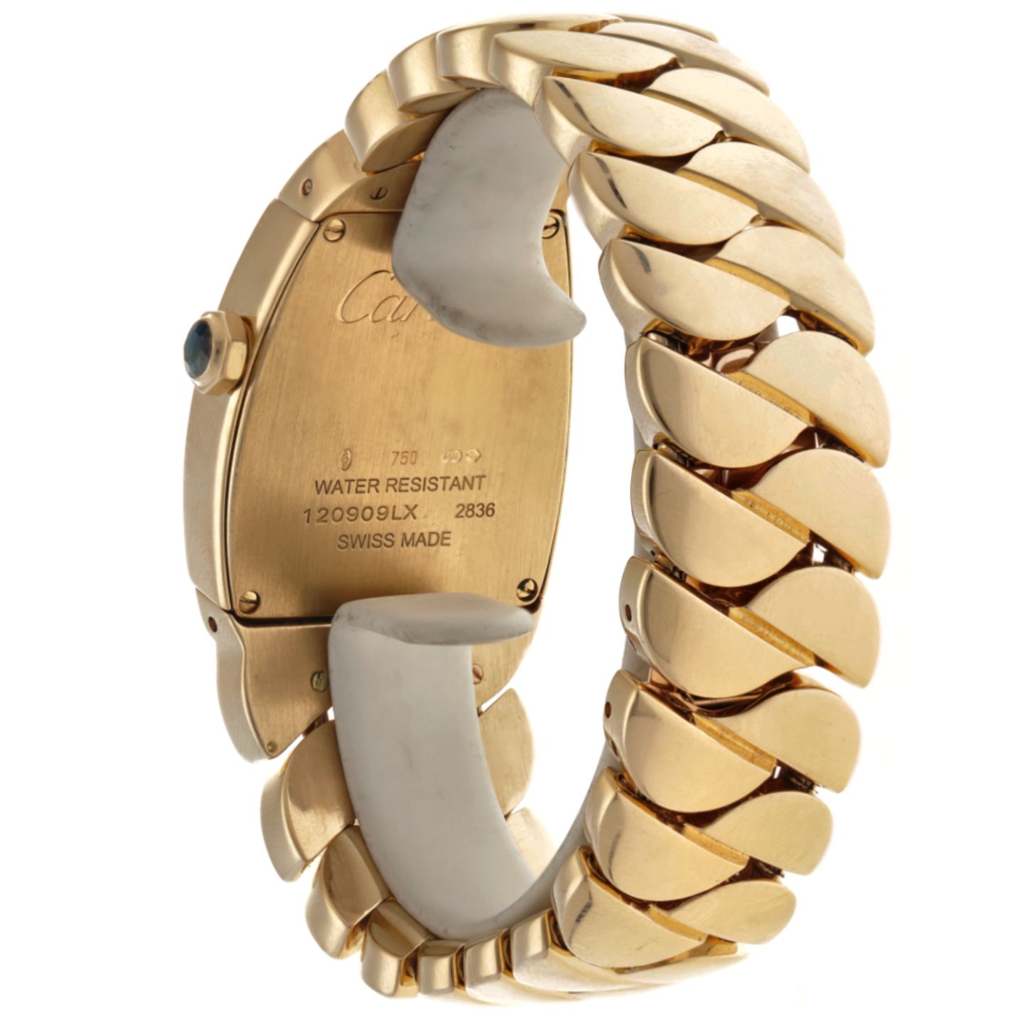 Cartier La Dona de Cartier 2836 (Onbekend (willekeurig serienummer)) - Zilver wijzerplaat 28mm Geelgoud (3/5)