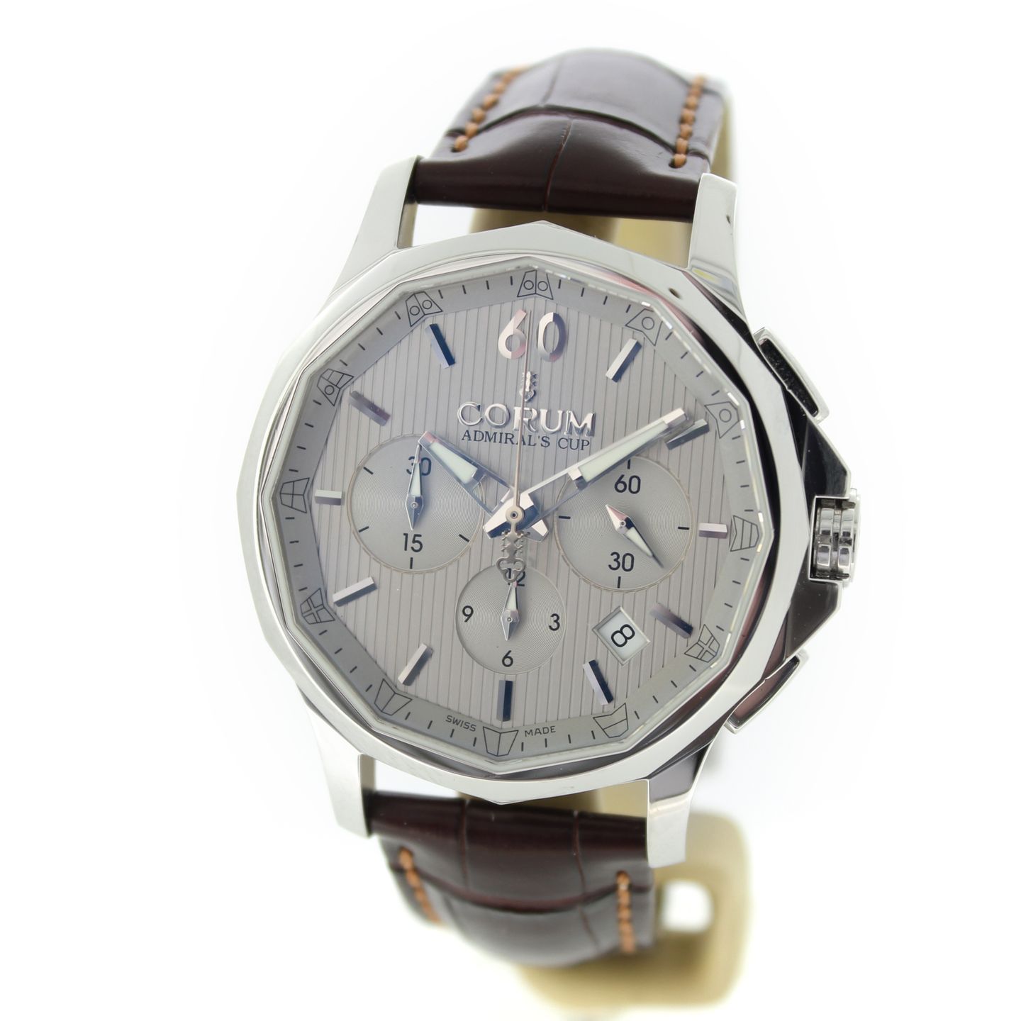 Corum Admiral's Cup Legend 42 984.101.20/0F01 FH10 (Onbekend (willekeurig serienummer)) - Zilver wijzerplaat 45mm Staal (3/7)