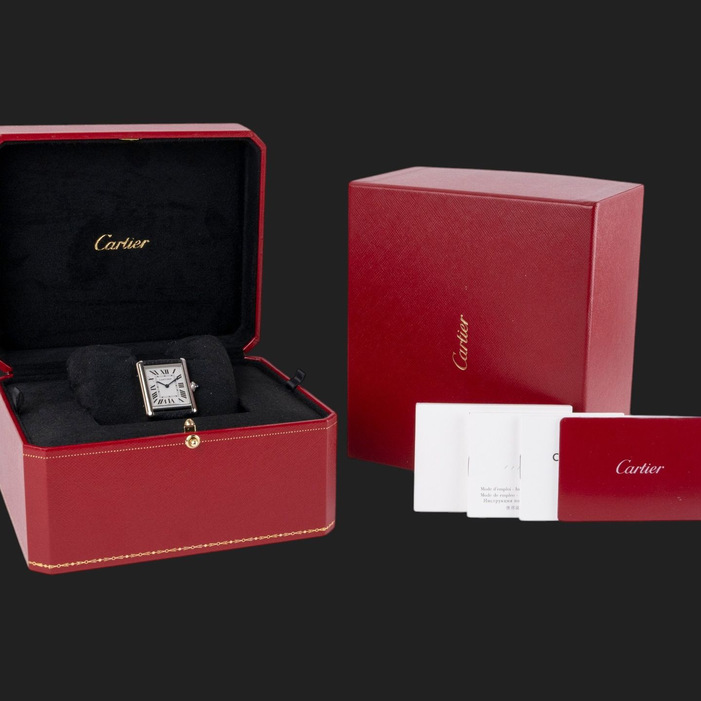 Cartier Tank WSTA0041 (2021) - White dial 34 mm Steel case (8/8)