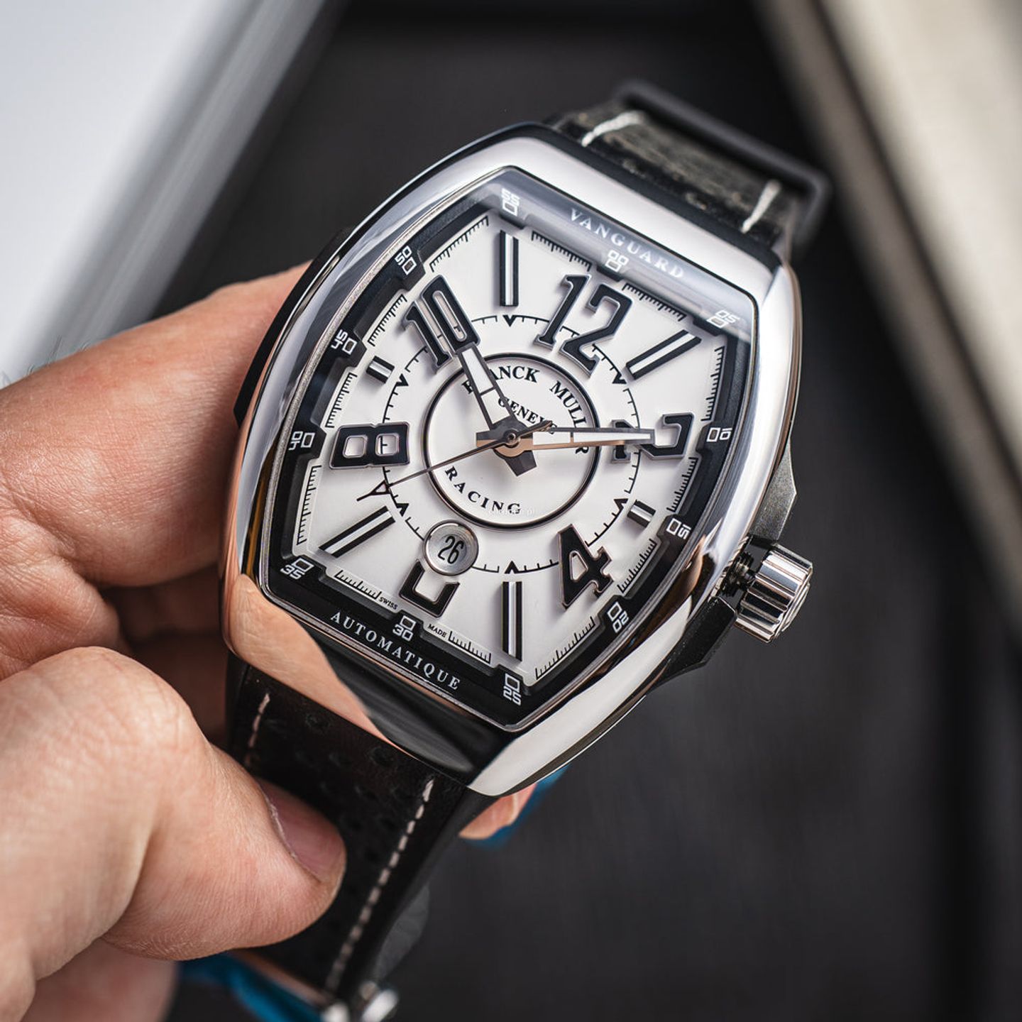 Franck Muller Vanguard V 45 SC DT RCG (Onbekend (willekeurig serienummer)) - Zwart wijzerplaat 45mm Staal (3/8)