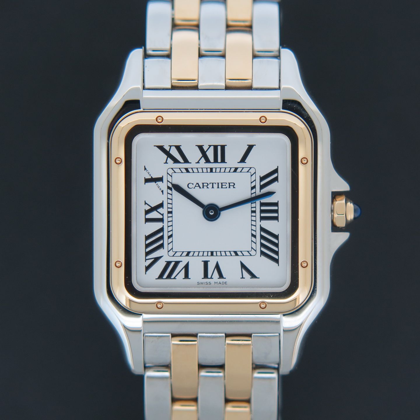 Cartier Panthère W2PN0007 (2023) - White dial 37 mm Gold/Steel case (2/6)
