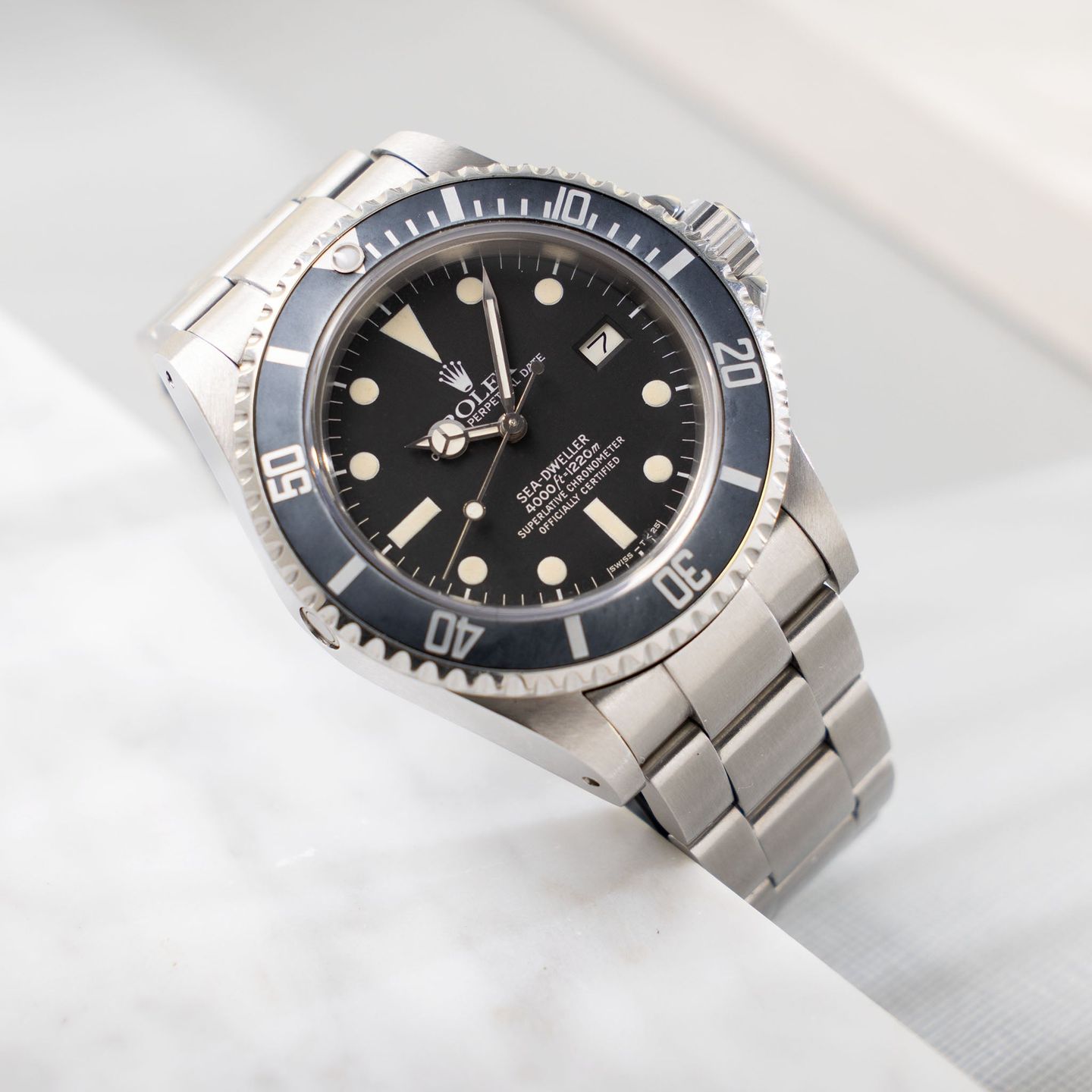 Rolex Sea-Dweller 16660 (1983) - Zwart wijzerplaat 40mm Staal (3/8)