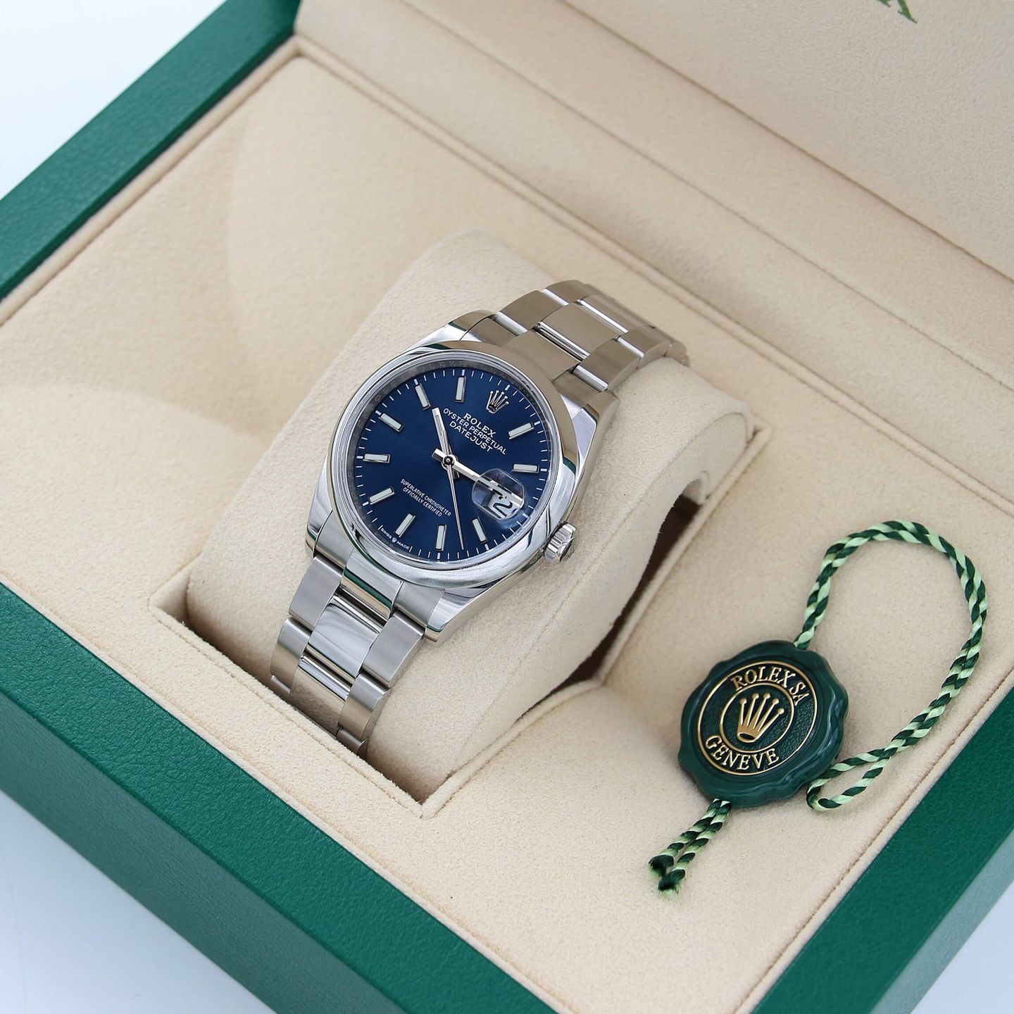 Rolex Datejust 36 126200 (Unknown (random serial)) - Blue dial 36 mm Steel case (4/8)