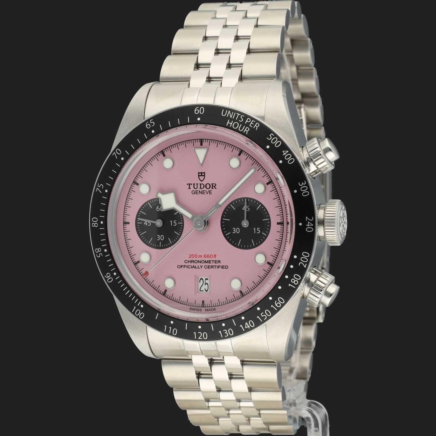 Tudor Black Bay Chrono 79360N (2025) - Pink dial 41 mm Steel case (1/8)