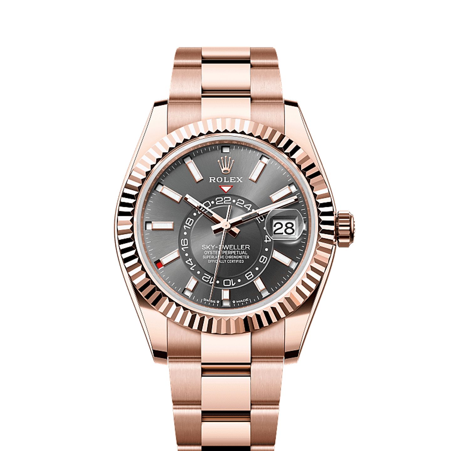 Rolex Sky-Dweller 336935 (2025) - Grey dial 42 mm Rose Gold case (1/1)