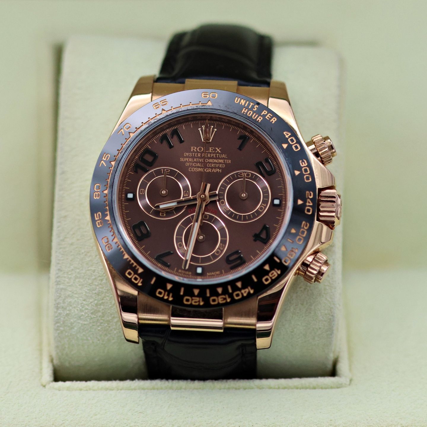 Rolex Daytona 116515LN (2016) - Brown dial 40 mm Rose Gold case (1/8)