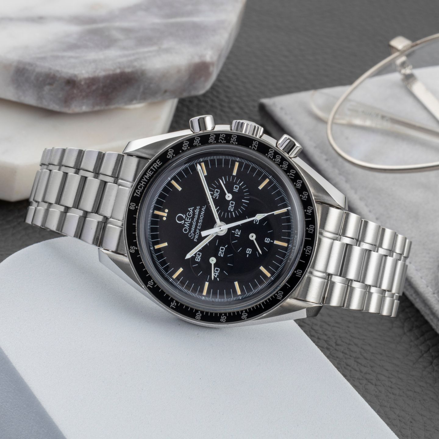 Omega Speedmaster Professional Moonwatch 3590.50.00 (Onbekend (willekeurig serienummer)) - Zwart wijzerplaat 42mm Staal (2/8)