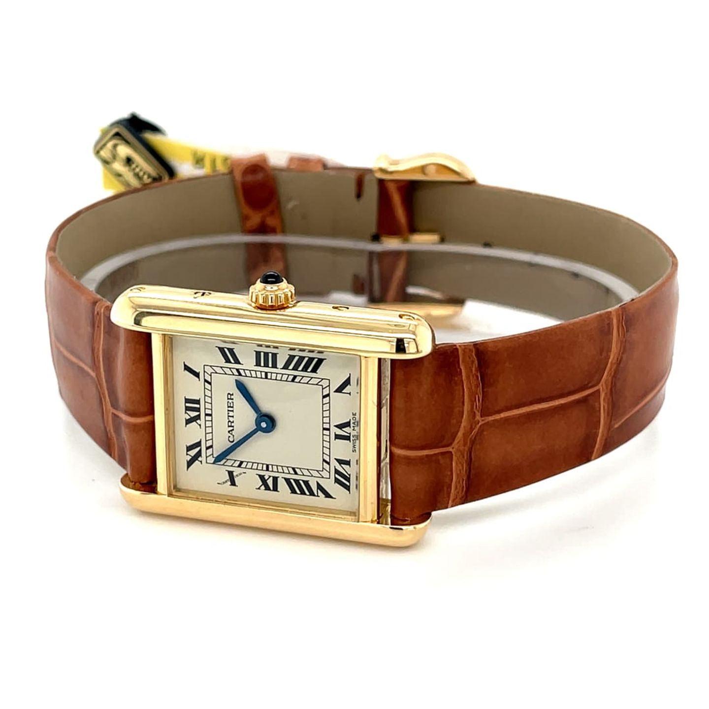 Cartier Tank Louis Cartier 11511 (Unknown (random serial)) - Champagne dial 20 mm Yellow Gold case (6/8)