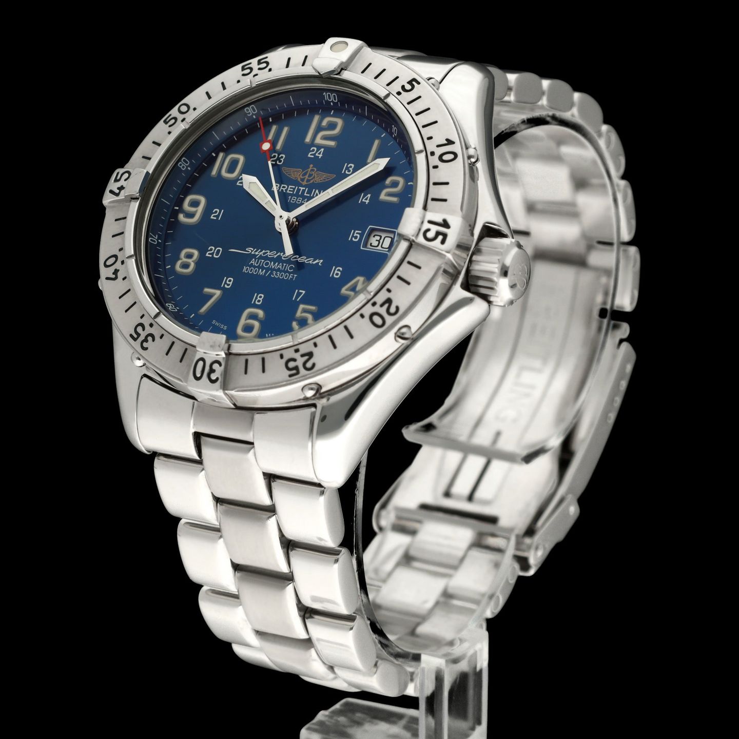 Breitling Superocean A17040 (1999) - Blauw wijzerplaat 41mm Staal (5/8)