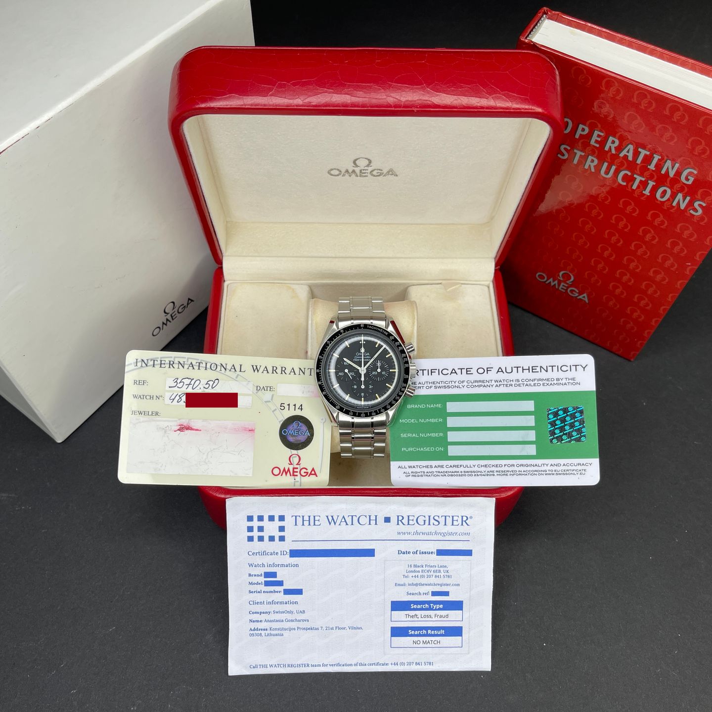 Omega Speedmaster Professional Moonwatch 3570.50 - (3/8)