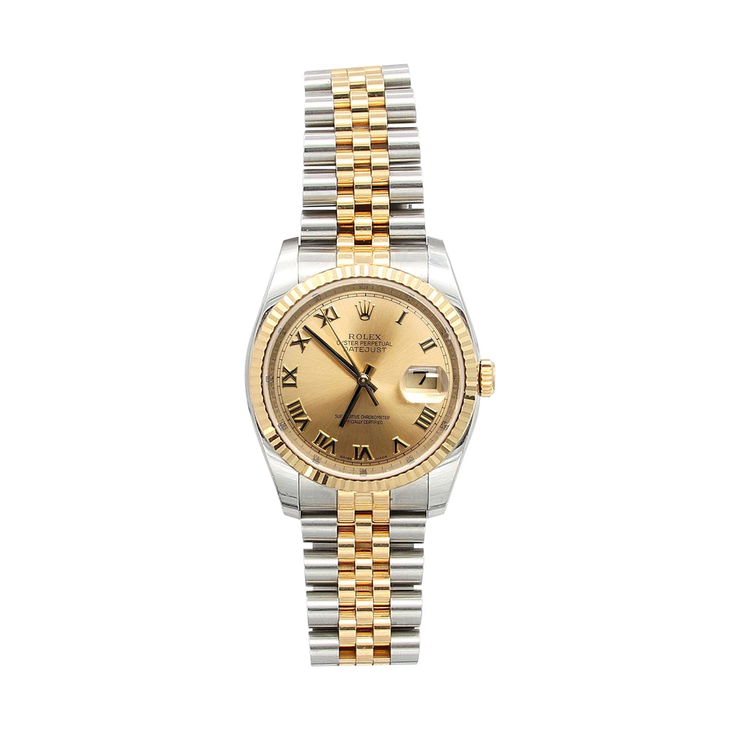 Rolex Datejust 36 116233 (Unknown (random serial)) - 36 mm Gold/Steel case (1/5)