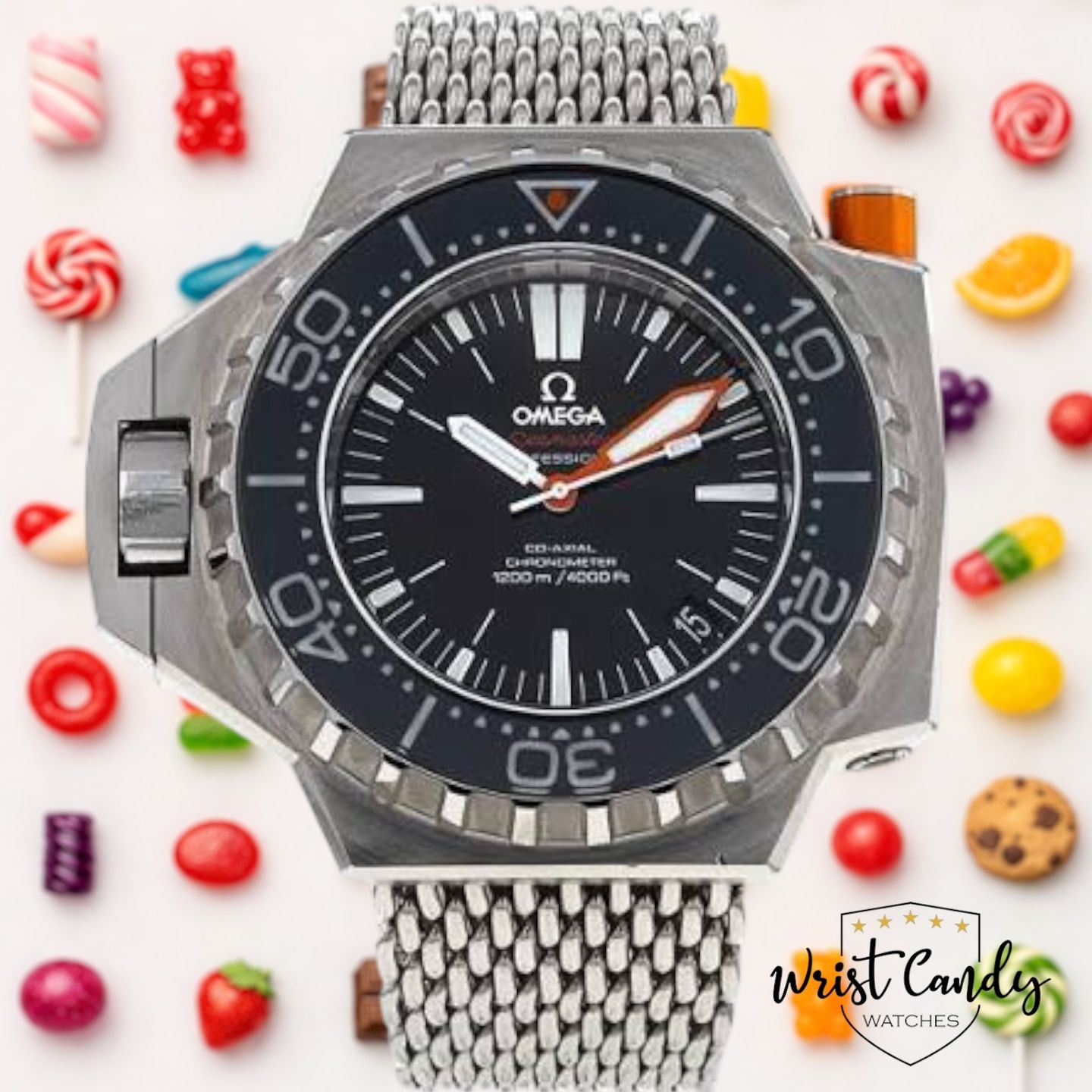 Omega Seamaster PloProf 224.32.55.21.01.001 (2016) - Black dial 55 mm Steel case (1/8)