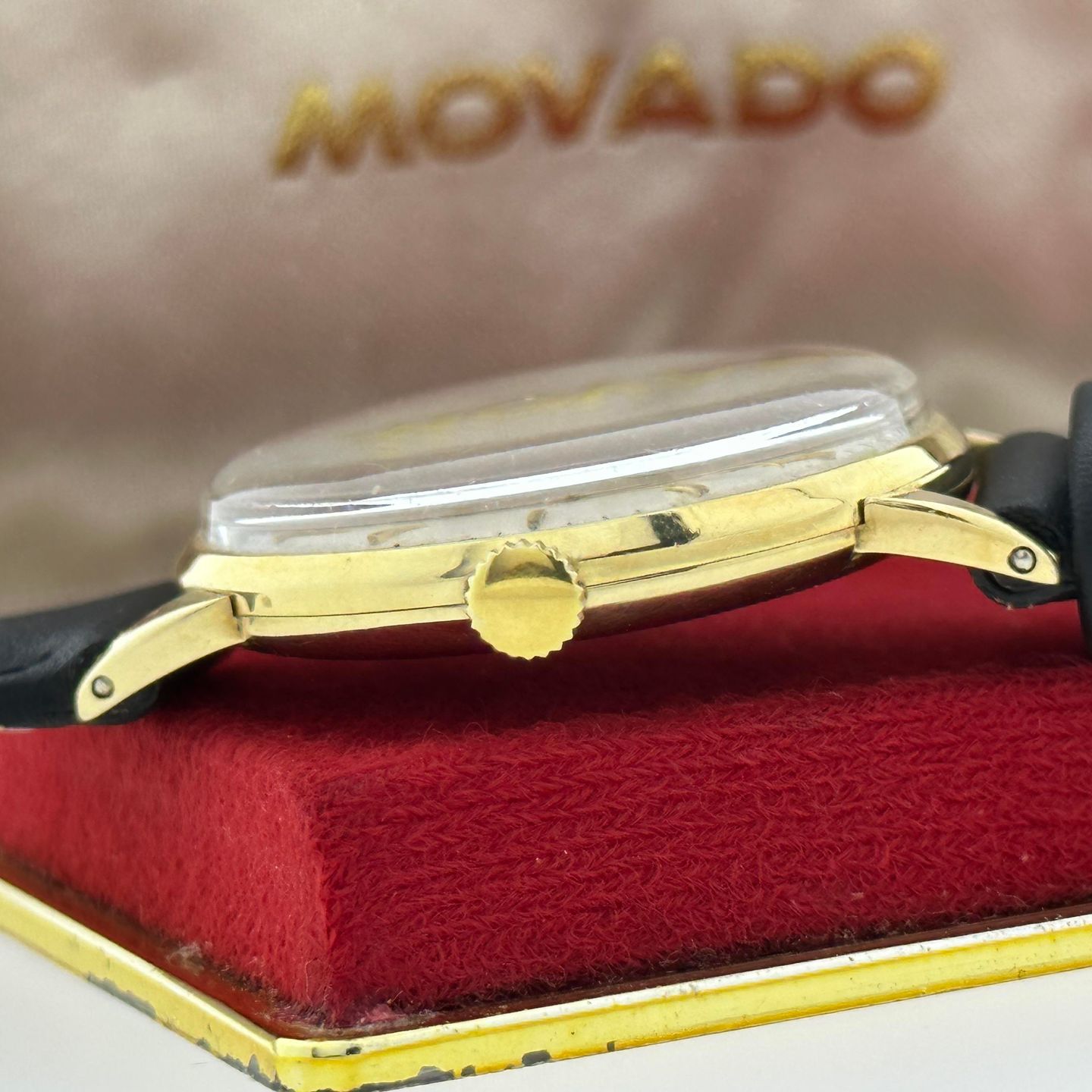 Movado Vintage Unknown (1960) - Zilver wijzerplaat 32mm Geelgoud (3/8)