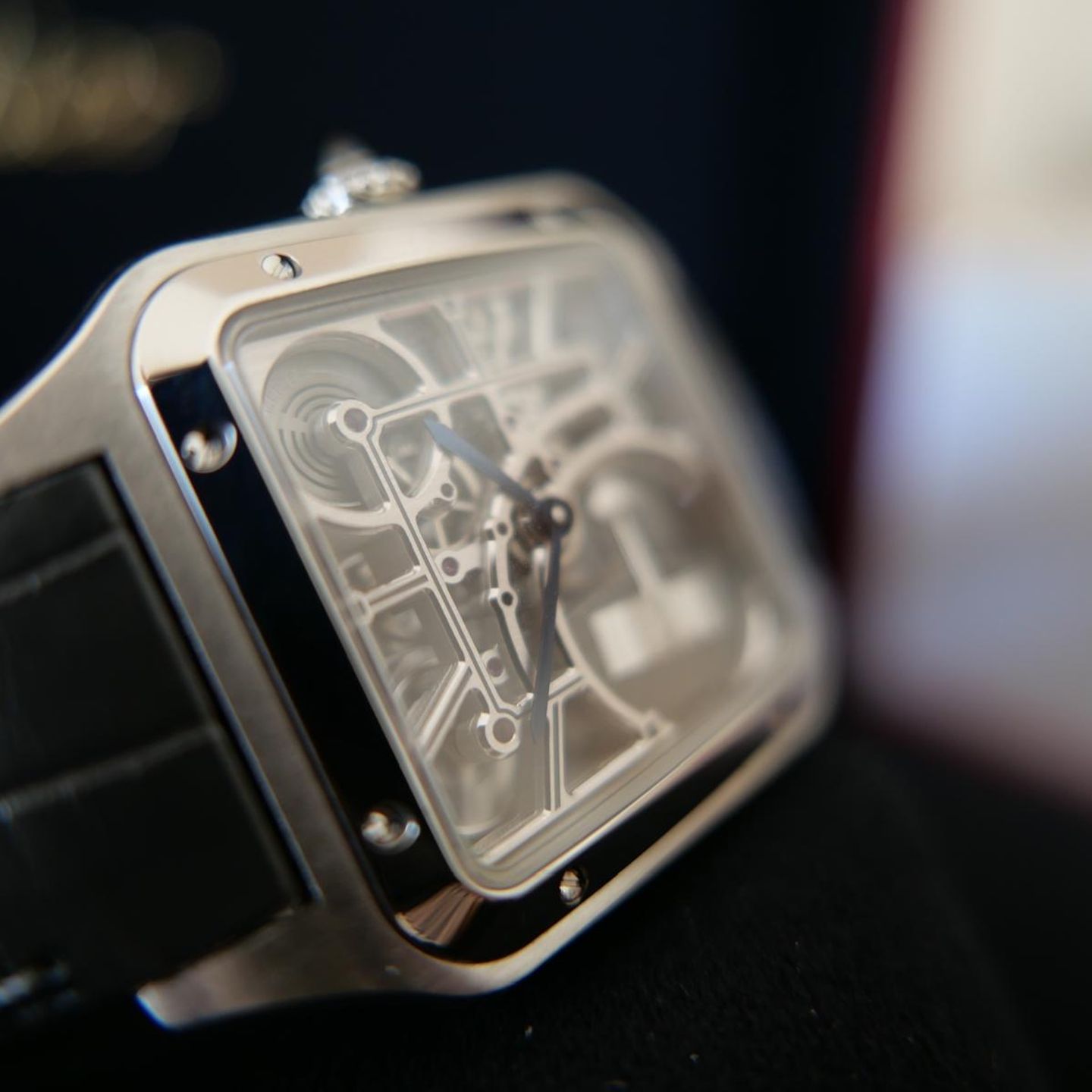 Cartier Santos WHSA0032 (2024) - Transparant wijzerplaat 31mm Staal (4/6)