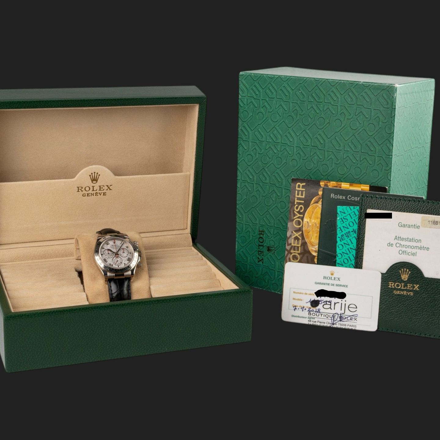 Rolex Daytona 116519 (2005) - 40 mm White Gold case (8/8)