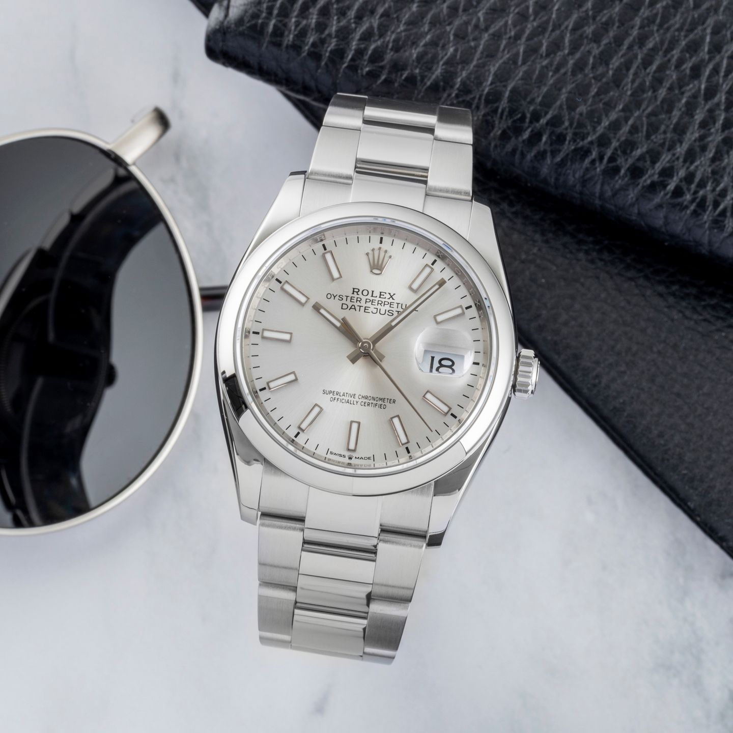 Rolex Datejust 36 126200 (Unknown (random serial)) - Silver dial 36 mm Steel case (1/8)