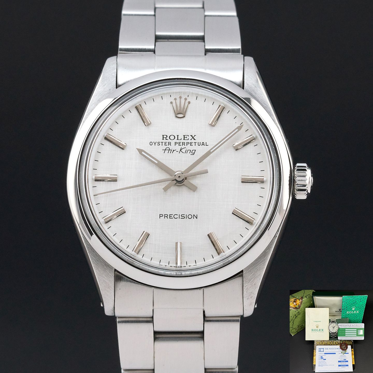 Rolex Air-King 5500 (1981) - 34 mm Steel case (1/8)