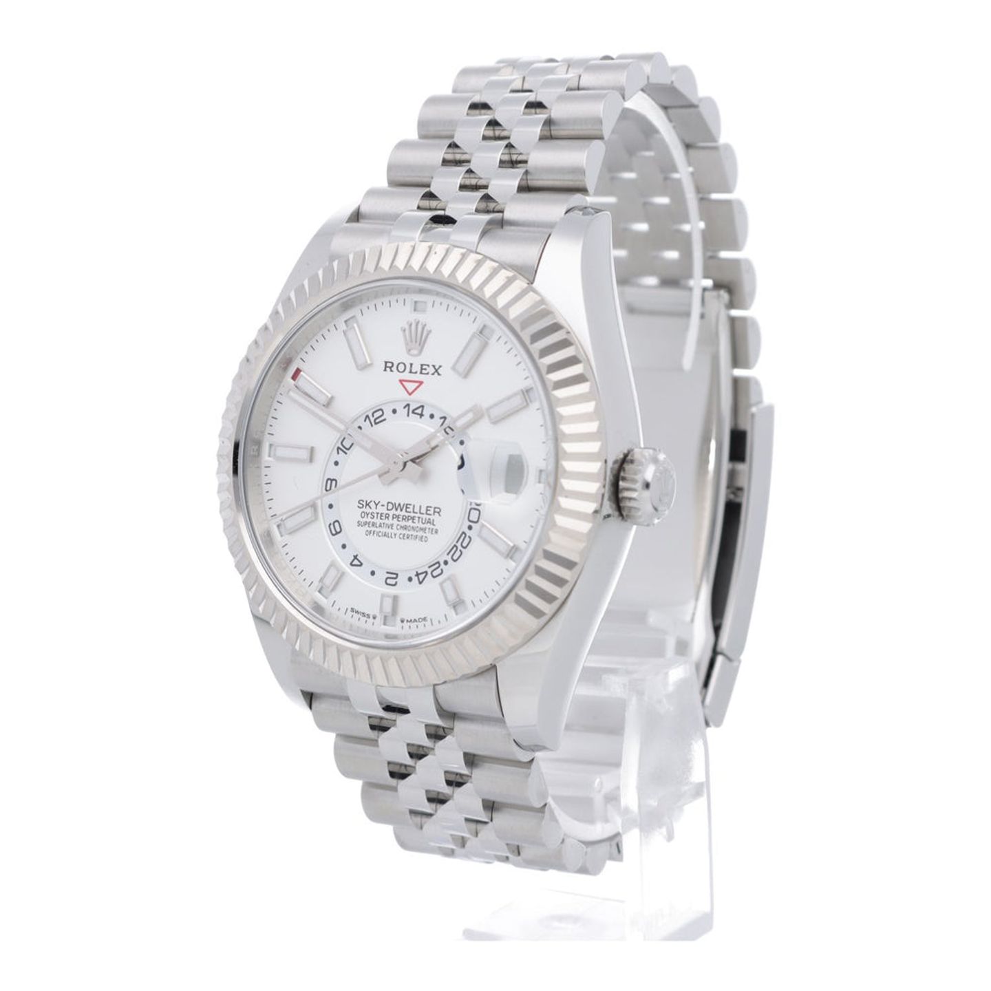 Rolex Sky-Dweller 336934 (2025) - White dial 42 mm Gold/Steel case (2/7)