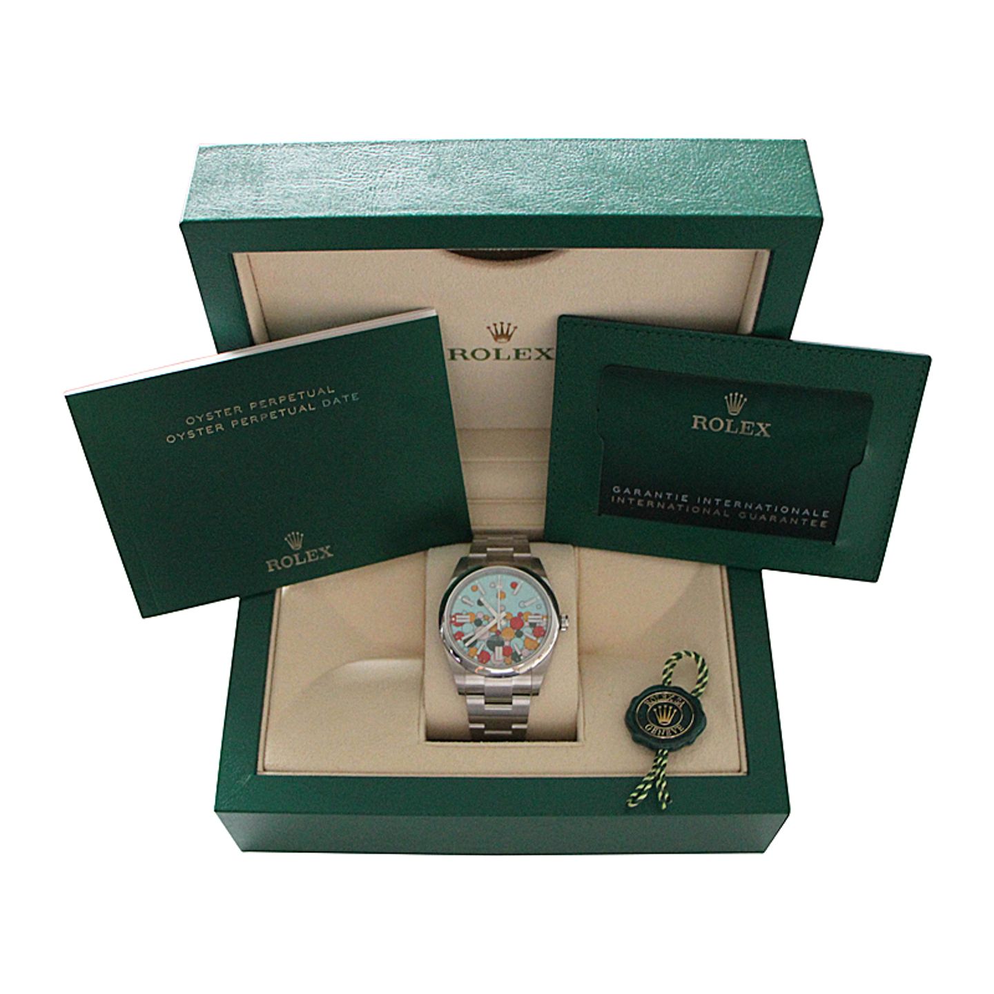 Rolex Oyster Perpetual 41 124300 (2024) - Turquoise wijzerplaat 41mm Staal (4/4)