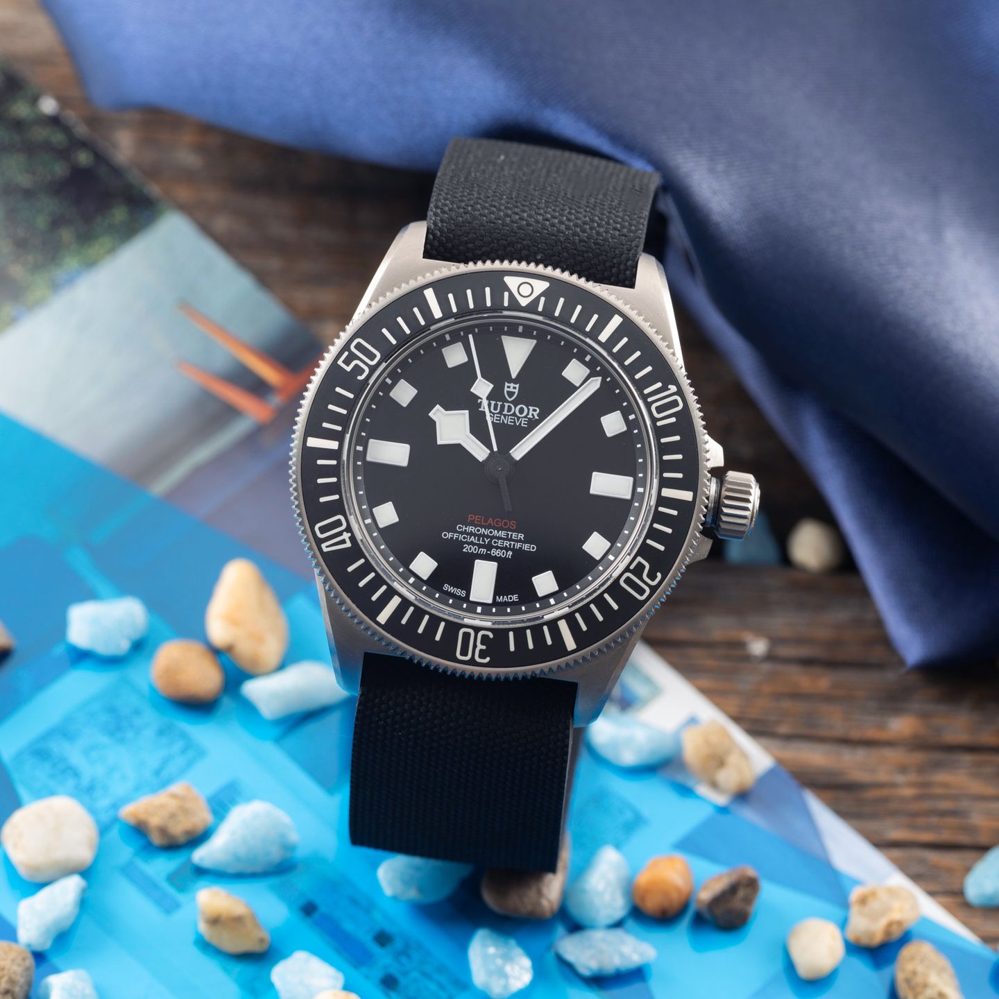 Tudor Pelagos 25717N (Onbekend (willekeurig serienummer)) - Zwart wijzerplaat 42mm Titanium (1/8)